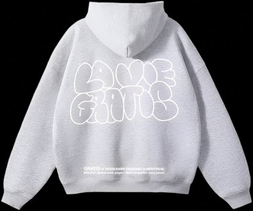 GRATIS "LA VIE GRATIS" Hoodie Gris "Heather Grey"