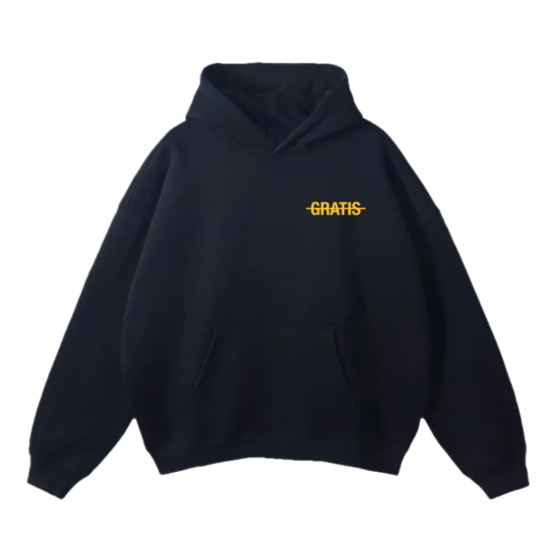 GRATIS "LA VIE GRATIS" Noir/Jaune Hoodie