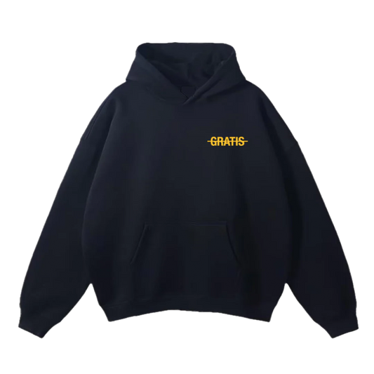 GRATIS "LA VIE GRATIS" Noir/Jaune Hoodie