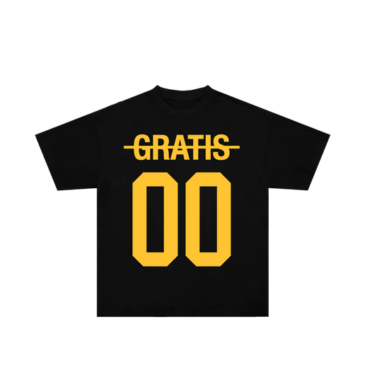 GRATIS "ZERO zero" Noir/\Jaune T-shirt