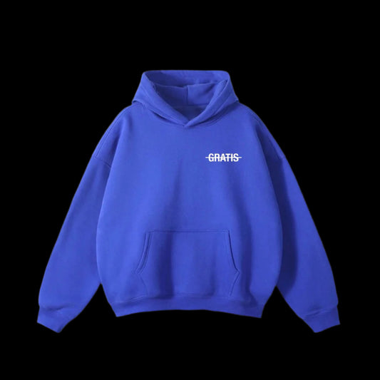 GRATIS "LA VIE GRATIS" Hoodie Bleu Saphire