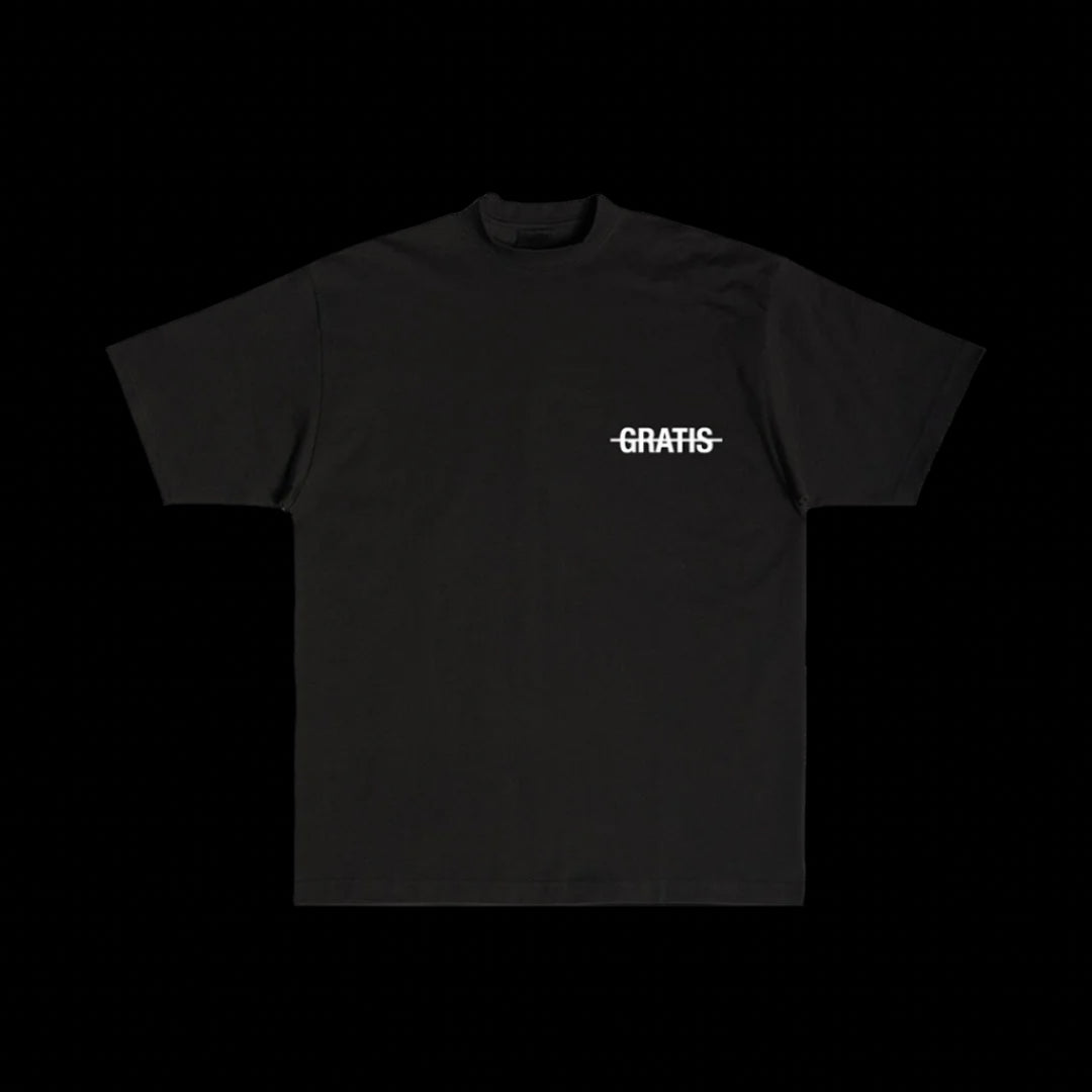 GRATIS "LA VIE GRATIS" Black Tee